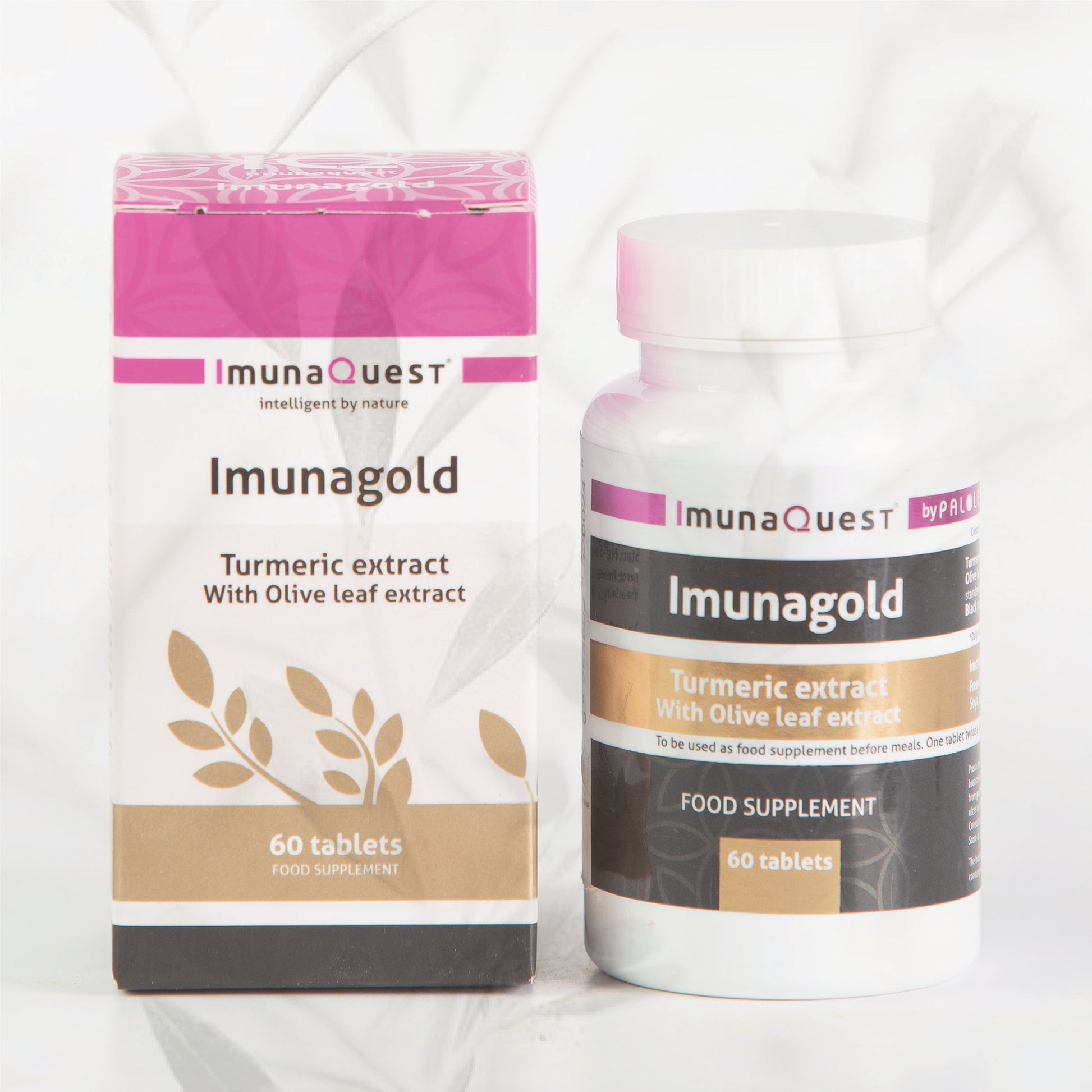 Imunagold, Olive leaf, Curcumin and black pepper extracts, 60 Tablets